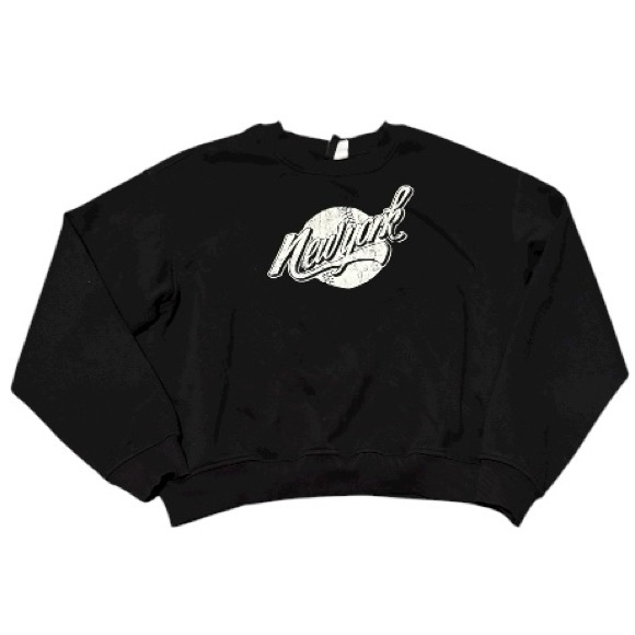 H&M Divided New York Black Sweatshirt Size XL Pullover - Picture 1 of 5
